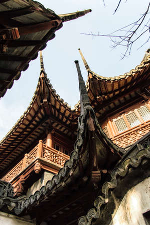 Yu Yuan Garden, Shanghai. The garden is a classical Chinese garden, built during the reign of Ming Emperor Jiajing (1559).の写真素材