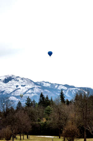 Hot Air Balloons in Austriaの写真素材