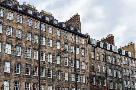 Vintage facades in Edinburgh