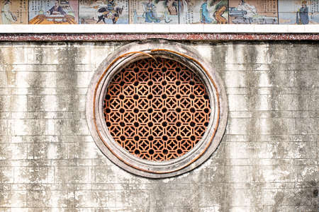 Deyuan Ancestral Temple(Deyuantang) at Taxia Village in Fujian Tulou(Nanjing) Scenic Area. a famous historic site in Nanjing, Fujian, China.の写真素材