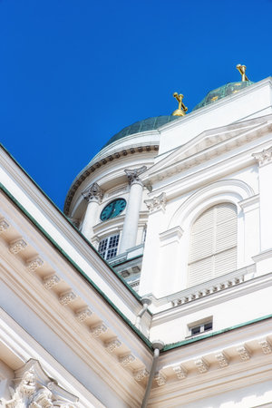 Exterior of the Helsinki Cathedral in Helsinki, Finlandのeditorial素材