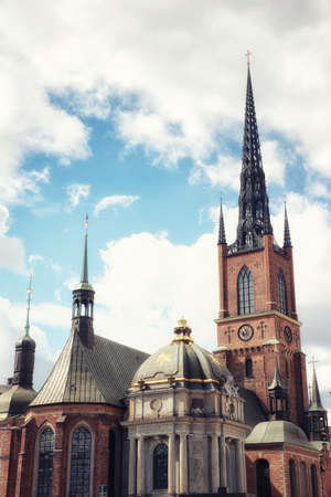 Church of Riddarholmen in Stockholm, Swedenの写真素材