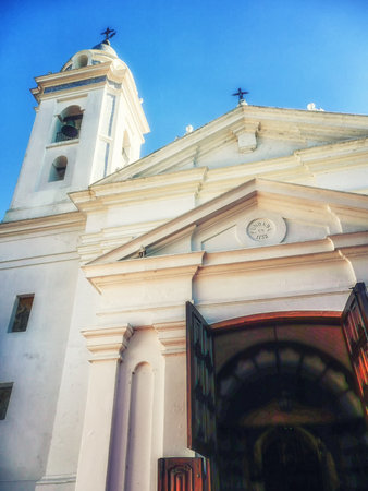 Church Basilica de Nuestra Senora Del Pilar,Recoleta Cemeteryのeditorial素材
