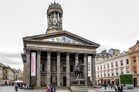 GLASGOW, SCOTLAND - JULY 07, 2017: Gallery of Modern Art (GoMA) of Glasgow, Scotland. Glasgow is the largest city in Scotlandのeditorial素材