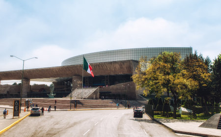 mexico City, Mexico - February 15, 2018:   Auditorio Nacional (National Auditorium, 1952) is an...