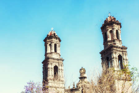 MEXICO CITY,MEXICO: The Temple of San Hipolito, an important site of religious pilgrimage in Mexico Cityの写真素材
