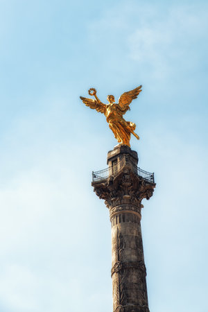 Detail of Angel of Independence Monument - Mexico City, Mexicoのeditorial素材