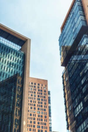 Buildings at Paseo de la Reforma avenue, Mexico Cityの写真素材