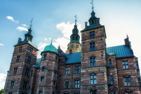 Copenhagen, Denmark - September 20, 2017: Rosemborg Castle. It is a renaissance castle located in Copenhagen, Denmark. The castle was originally built as a country summerhouseのeditorial素材