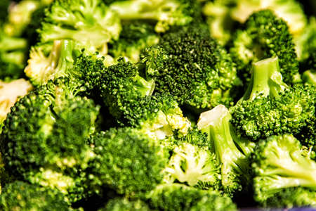 Extreme close up of Broccoli vegetables.