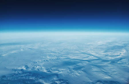 Aerial view of extreme artic terrain.の写真素材