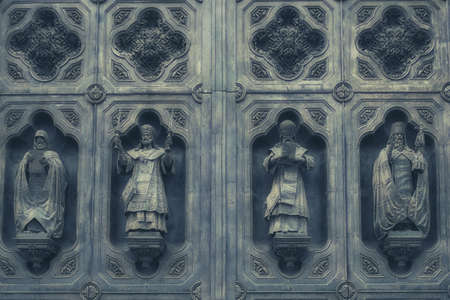 Statues of Moscow Christ the Savior Saviour Cathedral