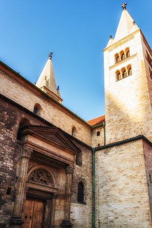 Prague, Czech Republic - April 04:
St. George's Basilica (Czech: Bazilika Sv. JiÅÃ­) is the oldest surviving church building within Prague Castle, Prague, Czech Republic.のeditorial素材