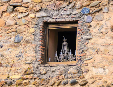 Ananuri, Georgia  - April 15, 2017 : Ananuri is a castle complex on the Aragvi River in Georgia....