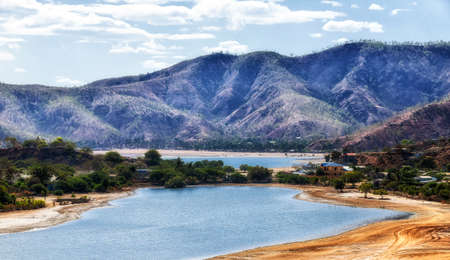 coast west of dili in east timorの写真素材