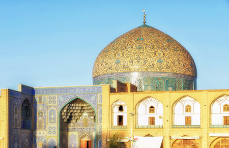 Isfahan, Iran - October 02, 2015: View of Shah (Imam) Mosque in Isfahan, Iranのeditorial素材