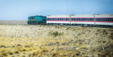 Passenger Train  near Yazd, Iran