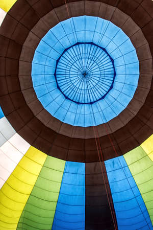 The beautiful pattern inside a hot air balloon.の写真素材