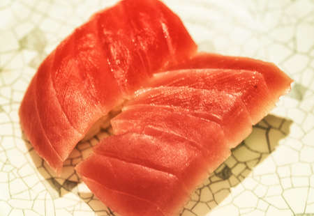 Japanese cuisine, Maguro Nigiri sushi.