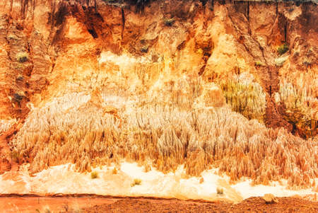 The Tsingy Rouge (Red Tsingy) is a stone formation of red laterite formed by erosion of the Irodo...