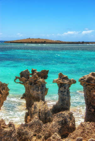 Stunning turquoise water on the coast near Diego Suarez ( Antisiranana ), Madagascarの写真素材