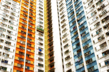 High-density public housing estate, Hong Kong.