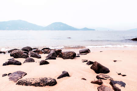 Afternoon Beach, Cheung Chau, Hong Kong.の写真素材
