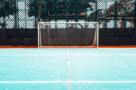 A soccer field at residential area at Cheung Chau Island, Hong Kongの写真素材