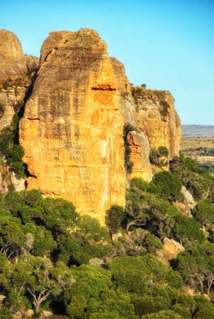 Impressing boulders dominating Anja Community Reserve, Madagascarの写真素材