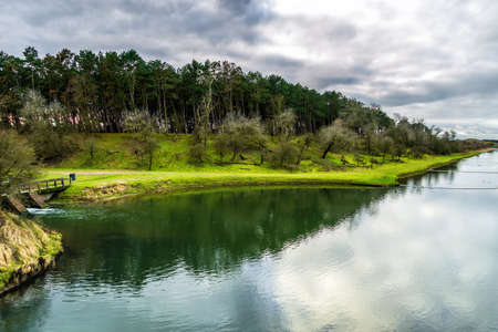 With 3400 hectares, the Amsterdamse Waterleidingduinen is one of the largest continuous walking areas in the Netherlands and 2/3 of Amsterdam's drinking water is pre-purified in the Waterleidingduinen.の写真素材