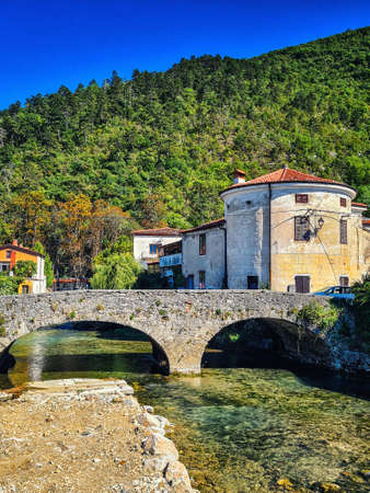 Building at Postojna town. It is in the traditional region of Inner Carniola in southwestern Slovenia.の写真素材
