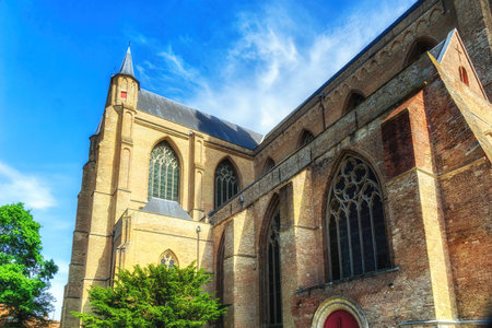 St. Salvator's Cathedral, The cathedral is dedicated to the Verrezen Zaligmaker and Saint-Donatius of Reims.のeditorial素材