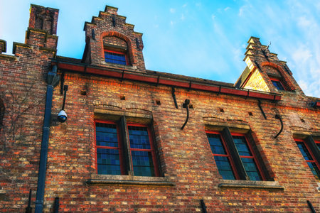 Ancient Bruges (Brugge) Gruuthusemuseum - museum of applied arts located in the medieval Gruuthuse...