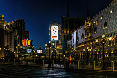 las Vegas, Nevada, USA - August 01, 2022:The Las Vegas Strip is an approximately 4.2-mile (6.8 km) stretch of Las Vegas Boulevard in Clark County, Nevada.のeditorial素材