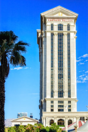 las Vegas, Nevada, USA - August 01, 2022:Caesars Palace opened in 1966. It has 3,960 rooms with a total of 166,000 sq ft in gaming space.のeditorial素材