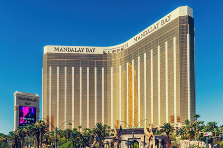Las Vegas, Nevada, USA - August 01, 2022: The Mandalay Bay resort and casinoのeditorial素材