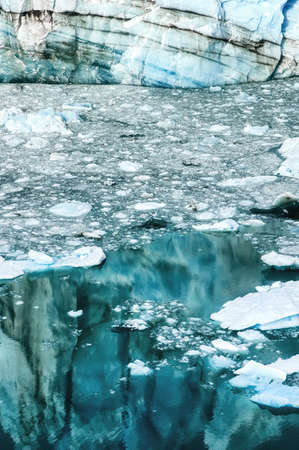 floating ice in patagonia, Argentinaの写真素材