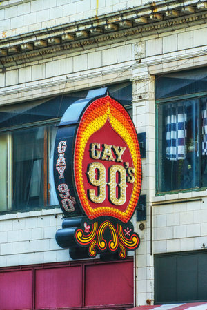 Minneapolis, Minnesota - October 31, 2022: vibrant LGBT nightclub featuring multiple bars & dance floorsのeditorial素材
