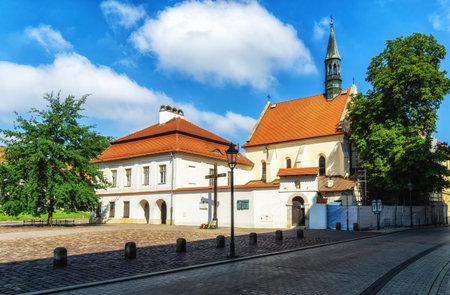 Church of St. Giles is a Roman Catholic church of the Dominican Order in Krakow, Polandの写真素材