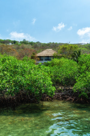 Rosario Island near Cartagena, Colombiaの写真素材