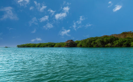 Rosario Island near Cartagena, Colombiaの写真素材
