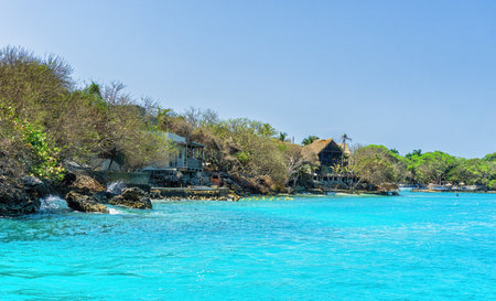 The Rosario Islands are an archipelago comprising 27 islands located about two hours by boat from Cartagena de Indias, Colombia. The ideal place to enjoy a peaceful vacation.の写真素材