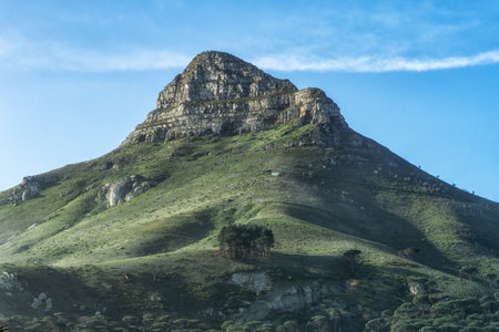 Lion's Head mountain in Cape Town is one of the most visited destinations for any adventurer finding themselves in the Western Capeの写真素材