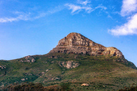 Lion's Head mountain in Cape Town is one of the most visited destinations for any adventurer finding themselves in the Western Capeの写真素材