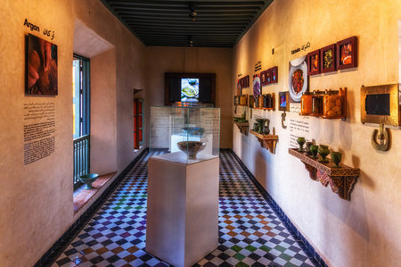 Marrakech, Morroco - 22 October 2022: Details of the Moroccan Culinary Arts Museumのeditorial素材