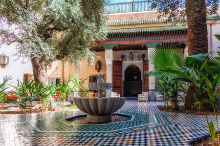 Details of the Moroccan Culinary Arts Museum, Marrakechのeditorial素材