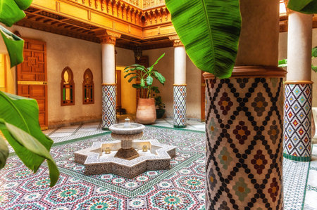 Details of the Moroccan Culinary Arts Museum, Marrakechのeditorial素材