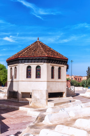 A  view of old Jewish cemetery in Mellah quarter, Marrakech, Morocco.のeditorial素材