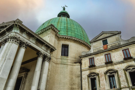 Church of San Simeone Piccolo also called San Simeone e Giuda in Venice, Italyの写真素材