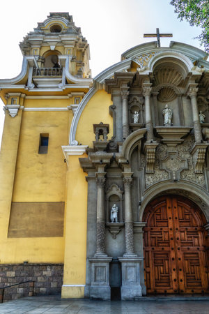 Church of the Most Holy Cross in the Barranco District of Lima, Peruの写真素材